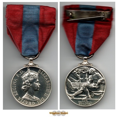 Imperial Service Medal QEII DEI:GRATIA Type - Arthur Randall Imperial Service Medal QEII DEI:GRATIA Type - Arthur Randall